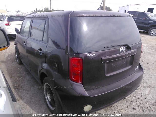 JTLKE50E381060514 - 2008 TOYOTA SCION XB 紫色 照片 3