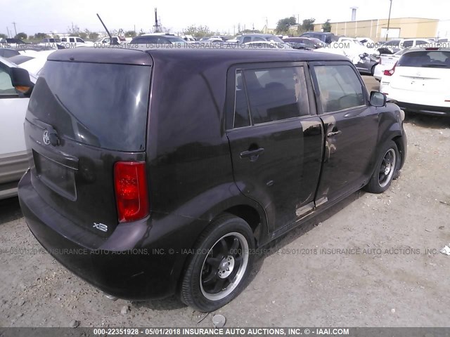 JTLKE50E381060514 - 2008 TOYOTA SCION XB 紫色 照片 4