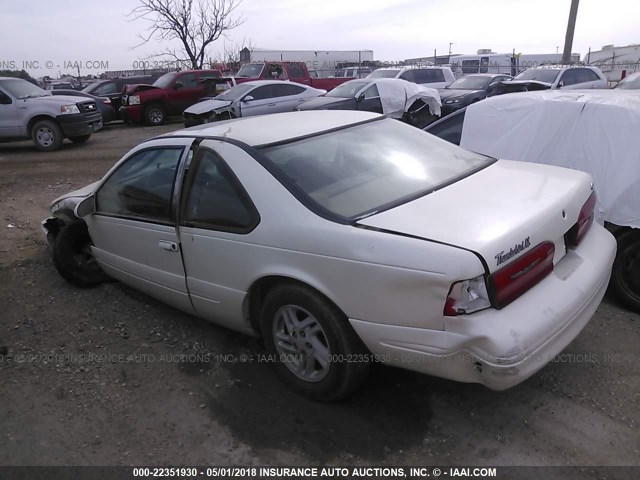 1FALP62W5TH165986 - 1996 FORD THUNDERBIRD LX WHITE photo 3