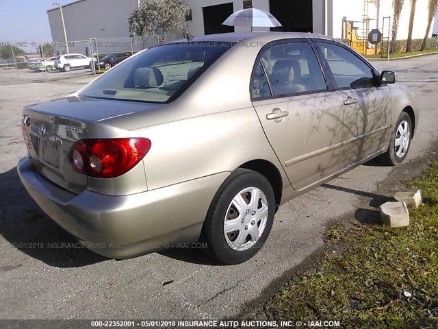 1NXBR32EX6Z720377 - 2006 TOYOTA COROLLA CE/LE/S GOLD photo 4