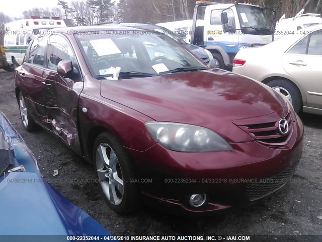 JM1BK344X61517097 - 2006 MAZDA 3 HATCHBACK RED photo 1