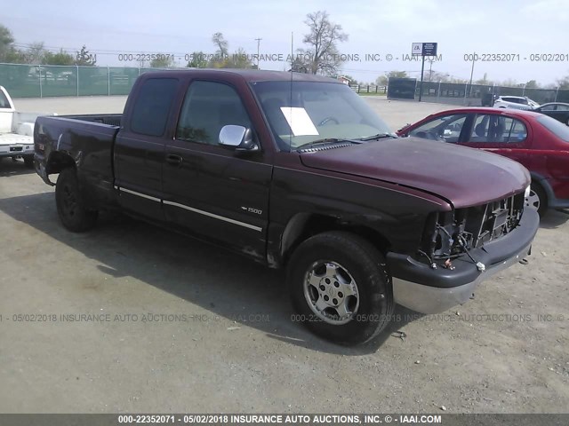 1GCEK19T01E141531 - 2001 CHEVROLET SILVERADO K1500 MAROON photo 1