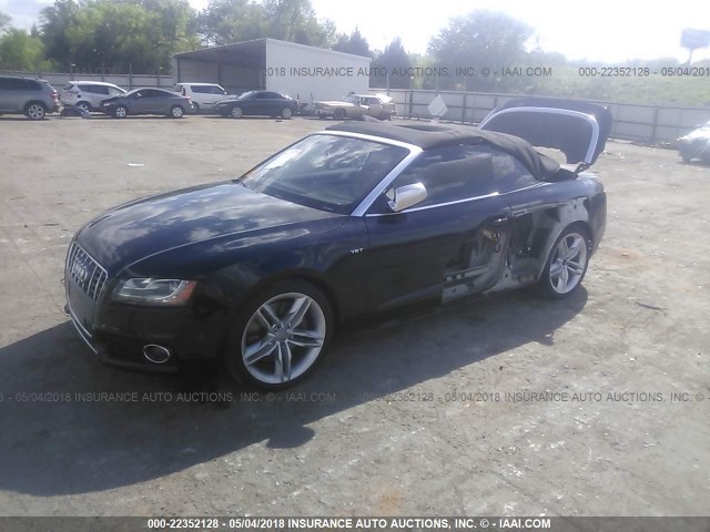 WAUVGAFHXBN006735 - 2011 AUDI S5 PRESTIGE BLACK photo 2