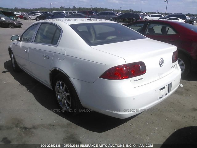 1G4HD57217U108993 - 2007 BUICK LUCERNE CXL WHITE photo 3