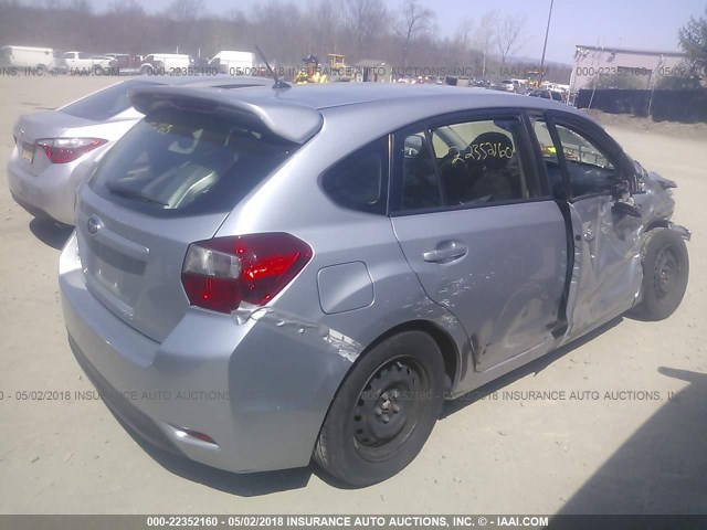 JF1GPAA68D2217766 - 2013 SUBARU IMPREZA SILVER photo 4