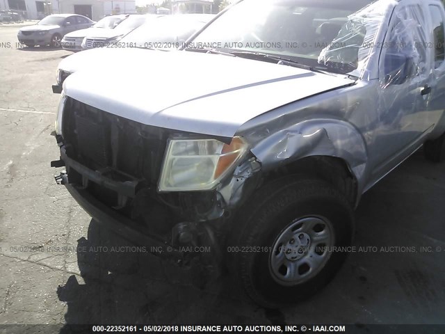 1N6BD06T87C424997 - 2007 NISSAN FRONTIER KING CAB XE SILVER photo 6