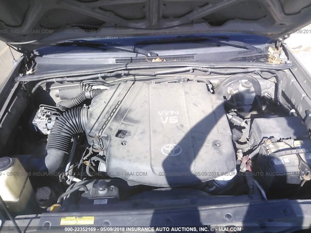 5TELU42N36Z182464 - 2006 TOYOTA TACOMA DOUBLE CAB ოქროსფერი ფოტო 10