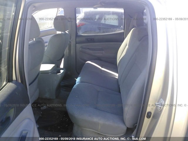 5TELU42N36Z182464 - 2006 TOYOTA TACOMA DOUBLE CAB ოქროსფერი ფოტო 8