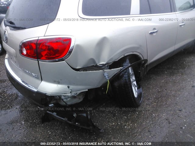5GAER23D39J157357 - 2009 BUICK ENCLAVE CXL Or photo 6