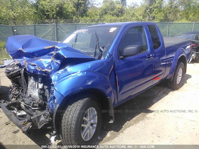 1N6AD0CW8FN720003 - 2015 NISSAN FRONTIER SV/PRO-4X BLUE photo 2