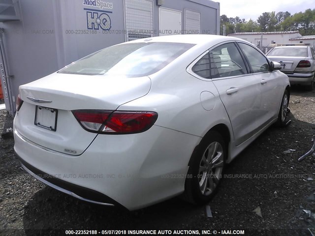 1C3CCCAB5FN695467 - 2015 CHRYSLER 200 LIMITED WHITE photo 4