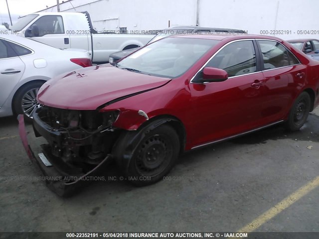 4T4BF1FK9CR181880 - 2012 TOYOTA CAMRY SE/LE/XLE 红色 照片 2