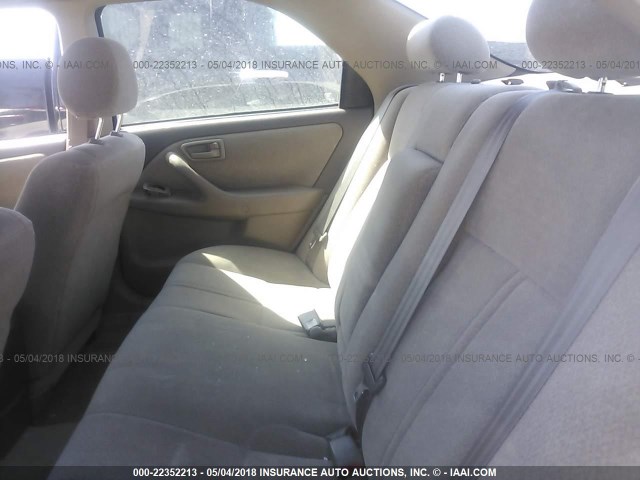 4T1BG22K81U820234 - 2001 TOYOTA CAMRY CE/LE/XLE 白色 照片 8