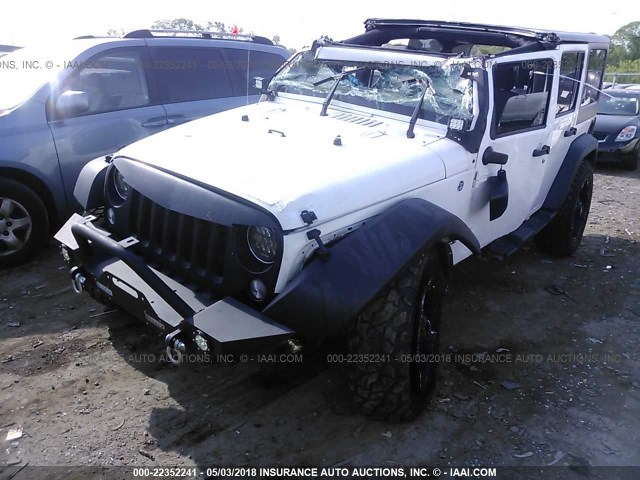 1C4HJWDG2FL534327 - 2015 JEEP WRANGLER UNLIMITE SPORT WHITE photo 6