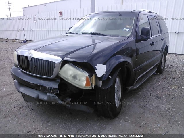 5LMEU68H03ZJ34796 - 2003 LINCOLN AVIATOR BLACK photo 2