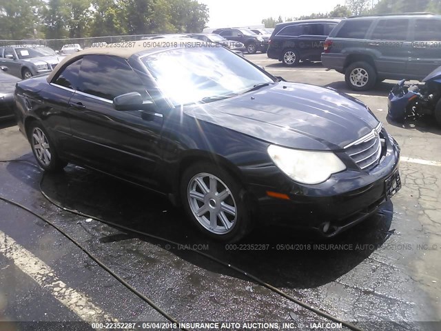 1C3LC55R68N615521 - 2008 CHRYSLER SEBRING TOURING BLACK photo 1