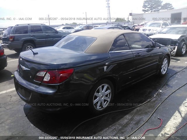 1C3LC55R68N615521 - 2008 CHRYSLER SEBRING TOURING BLACK photo 4