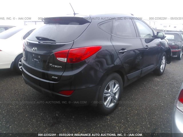 KM8JUCAC8DU686298 - 2013 HYUNDAI TUCSON GLS/LIMITED BLACK photo 4