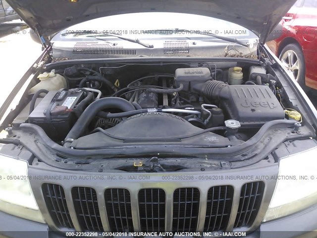 1J4GW68S5XC700167 - 1999 JEEP GRAND CHEROKEE LIMITED TAN photo 10