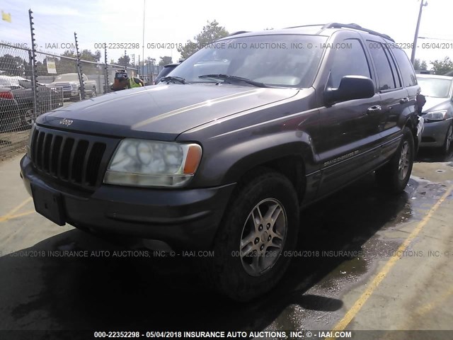 1J4GW68S5XC700167 - 1999 JEEP GRAND CHEROKEE LIMITED TAN photo 2