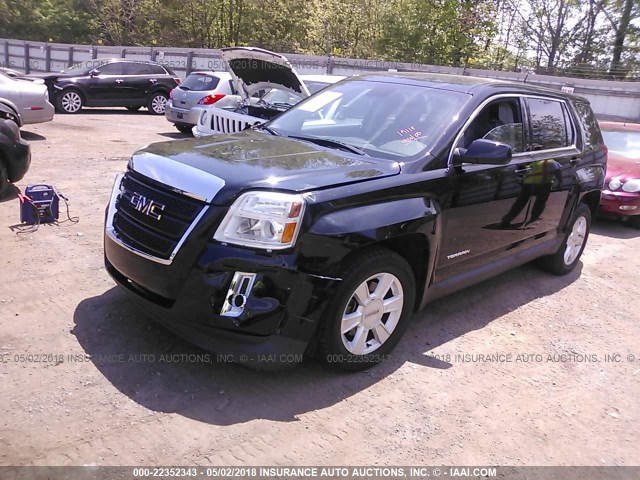 2GKALMEK4D6113089 - 2013 GMC TERRAIN SLE BLACK photo 2