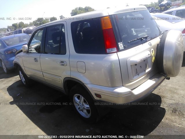 JHLRD18761C002521 - 2001 HONDA CR-V SE/LE GOLD photo 3