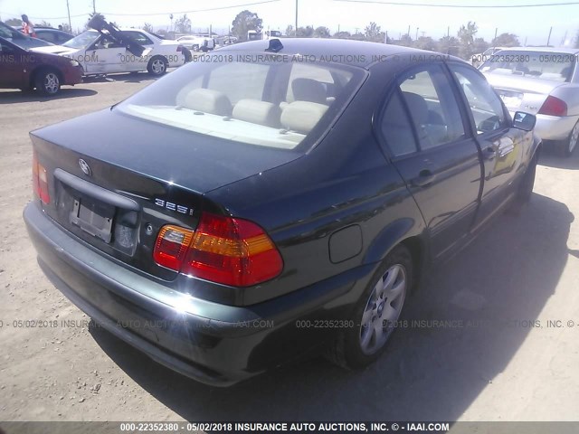 WBAAZ33454KP84368 - 2004 BMW 325 IS SULEV GREEN photo 4