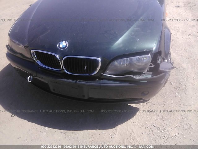 WBAAZ33454KP84368 - 2004 BMW 325 IS SULEV GREEN photo 6