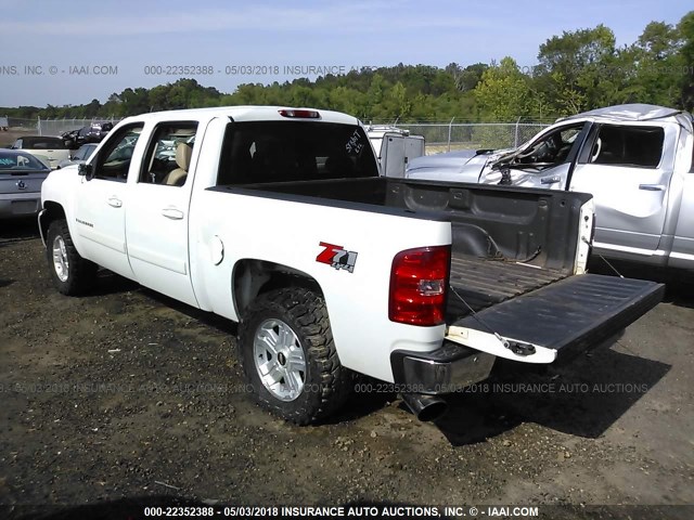 3GCEK13318G314419 - 2008 CHEVROLET SILVERADO K1500 WHITE photo 3