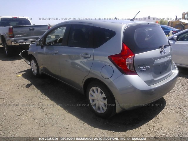 3N1CE2CP6FL430763 - 2015 NISSAN VERSA NOTE S/S PLUS/SV/SL/SR SILVER photo 3