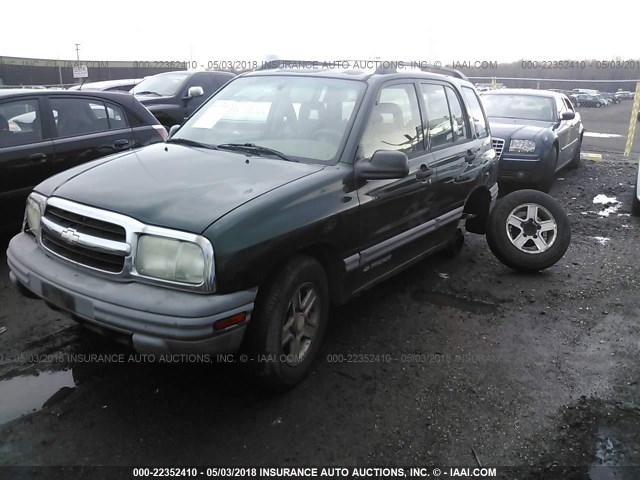 2CNBJ134846909994 - 2004 CHEVROLET TRACKER GREEN photo 2