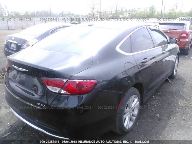 1C3CCCAB8GN131622 - 2016 CHRYSLER 200 LIMITED BLACK photo 4