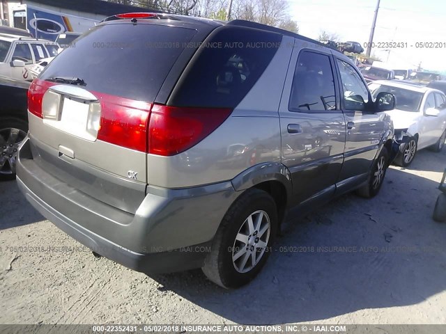 3G5DA03E72S579187 - 2002 BUICK RENDEZVOUS CX TAN photo 4