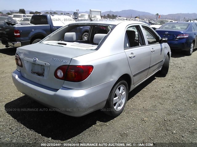 1NXBR32E53Z006250 - 2003 TOYOTA COROLLA CE/LE/S SILVER photo 4