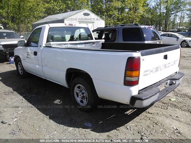 1GCEC14W7YZ308727 - 2000 CHEVROLET SILVERADO C1500 WHITE photo 3