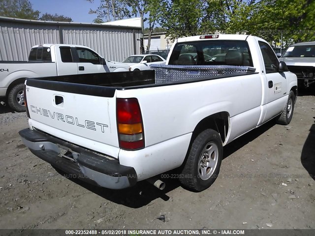 1GCEC14W7YZ308727 - 2000 CHEVROLET SILVERADO C1500 WHITE photo 4