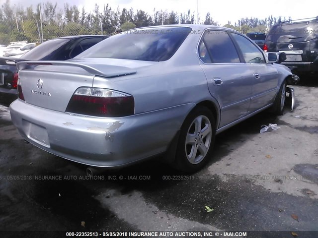 19UUA56813A017415 - 2003 ACURA 3.2TL TYPE-S SILVER photo 4