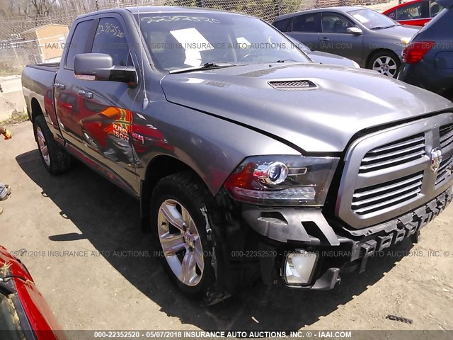 1C6RR7HT4DS703817 - 2013 RAM 1500 SPORT GRAY photo 1