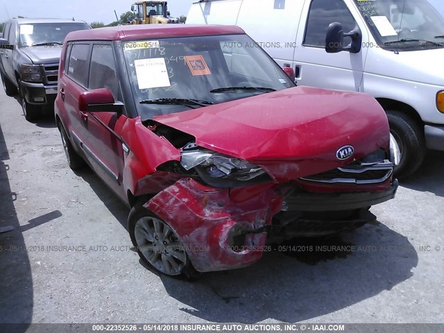 KNDJT2A55D7614413 - 2013 KIA SOUL RED photo 1