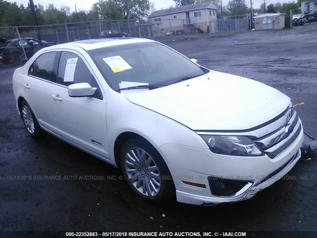 3FADP0L34AR183963 - 2010 FORD FUSION HYBRID WHITE photo 1