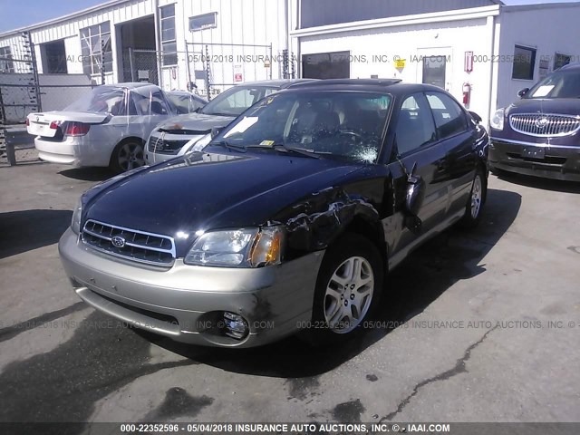 4S3BE686517216280 - 2001 SUBARU LEGACY OUTBACK LIMITED BLACK photo 2