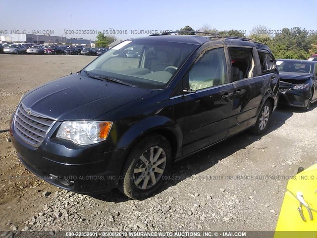 2A8HR54P58R686897 - 2008 CHRYSLER TOWN & COUNTRY TOURING BLUE photo 2