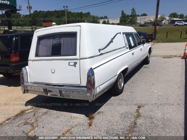 1G6DW54E9MR727015 - 1991 CADILLAC BROUGHAM WHITE photo 4