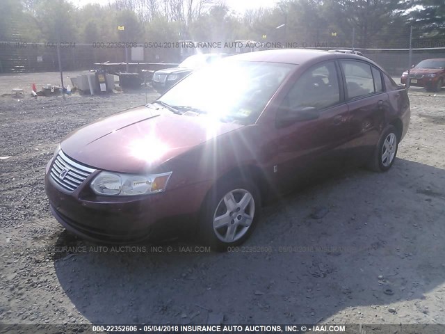 1G8AJ55F66Z175878 - 2006 SATURN ION LEVEL 2 MAROON photo 2