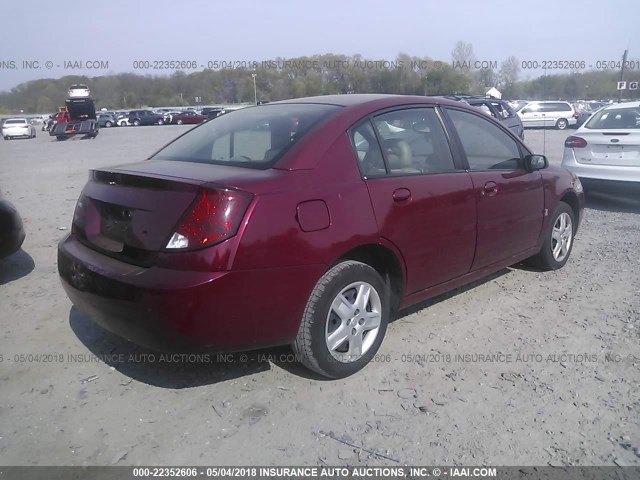 1G8AJ55F66Z175878 - 2006 SATURN ION LEVEL 2 MAROON photo 4