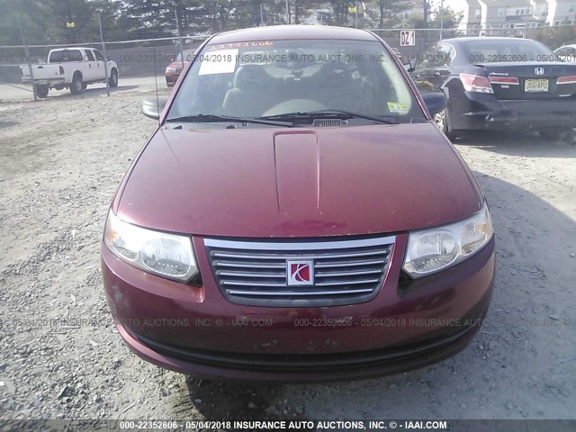1G8AJ55F66Z175878 - 2006 SATURN ION LEVEL 2 MAROON photo 6