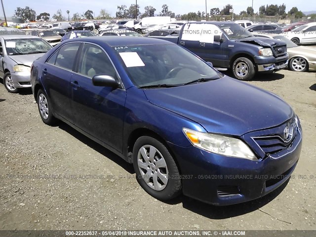 4T4BF3EK5AR013471 - 2010 TOYOTA CAMRY SE/LE/XLE BLUE photo 1