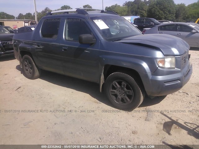 2HJYK16546H539064 - 2006 HONDA RIDGELINE RTL Light Blue photo 1