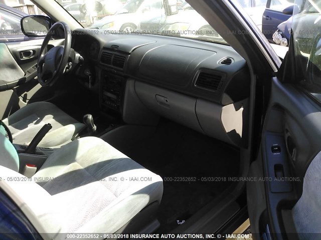 JF1SF65582G747361 - 2002 SUBARU FORESTER S BLUE photo 5