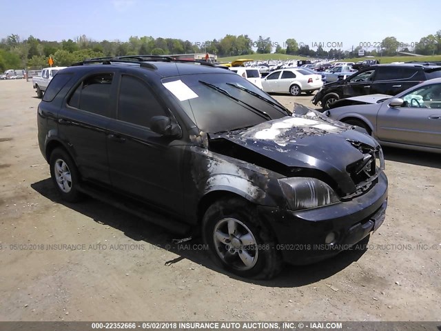 KNDJD736375687179 - 2007 KIA SORENTO EX/LX BLACK photo 1